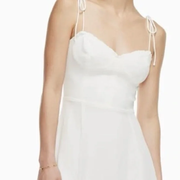 🌸 Wilfred Fable Dress | Pink Crepe | Size 8 | | SOLD OUT In Stores - Picture 2 of 14